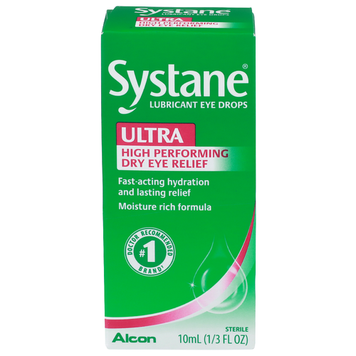 Systane Lubricant Eye Drops Ultra High Performing Dry Relief - 0.33 Fluid Ounce