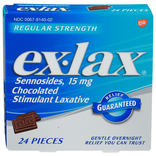 Ex-Lax Sennosides, Chocolated Stimulant Laxative - 24 Count