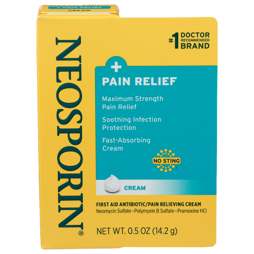 Neosporin Pain Reflief First Aid Antibioticpain Relieving Cream - 0.5 Ounce