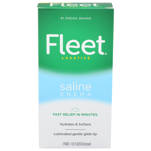 Fleet Laxative Saline Enema - 4.5 Fluid Ounce - 2 Count