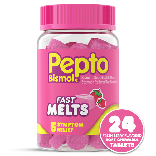 Pepto Bismol Fast Melts, Upset Stomach Relief - 24 Fluid Ounce