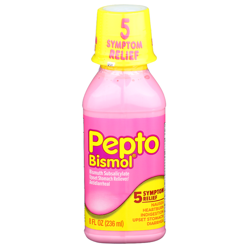 Pepto Bismol Bismuth Subsalicylate Upset Stomach Relieverantidiarrheal - 8 Fluid Ounce