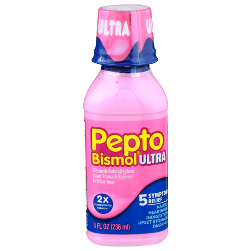 Pepto Bismol Ultra Bismuth Subsalicylate Upset Stomach Relieverantidiarrheal - 8 Fluid Ounce