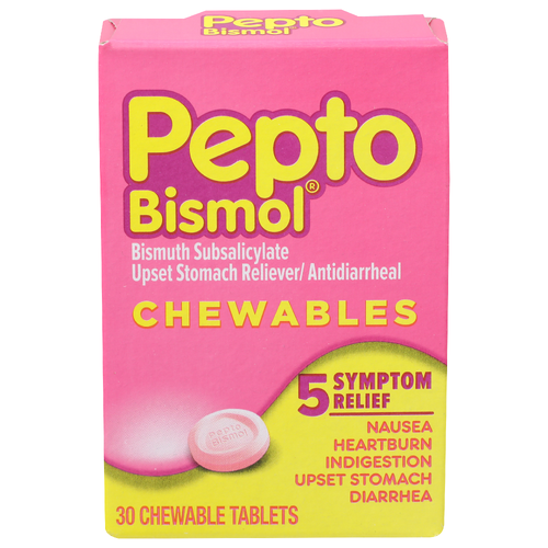 Pepto Bismol Upset Stomach Reliever Antidiarrheal - 30 Count