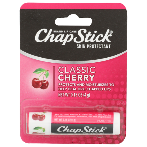 Chapstick Classic Cherry Skin Protectant - 0.15 Ounce