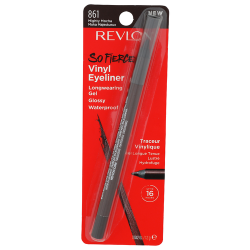 Revlon So Fierce! 861 Might Mocha Longwearing Gel Glossy Waterproof Vinyl Eyeliner - 0.04 Ounce