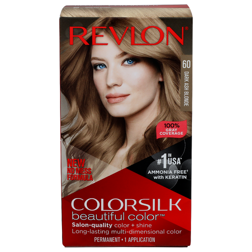 Revlon Colorsilk Beautiful Color 60 Dark Ash Blonde - 4.4 Fluid Ounce