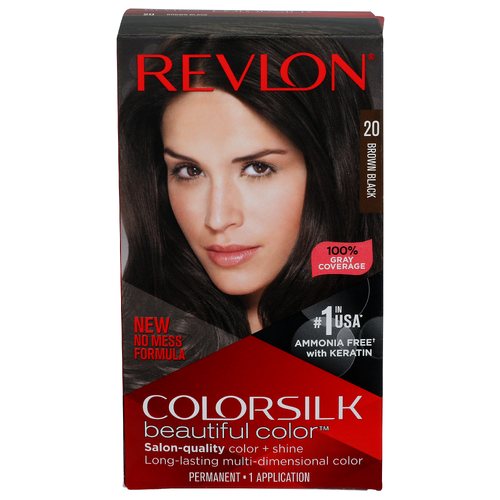 Revlon Colorsilk Beautiful Color 20 Brown Black - 1 Count