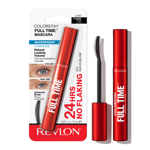Revlon Rv Colorstay Full Time™ Mascara Waterproof 411 Blackest Black - 0.25 Fluid Ounce