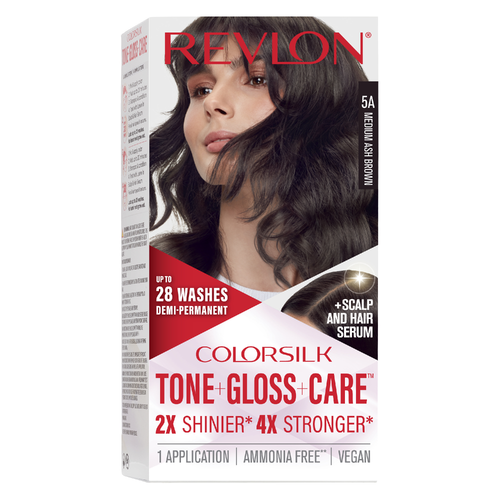 Colorsilk Rv Clrslk Hc Tone+gloss+care Demi Med Ash Brn - 4.5 Fluid Ounce