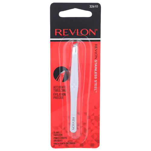 Revlon Stainless Steel Slant Tweezer - 1 Each