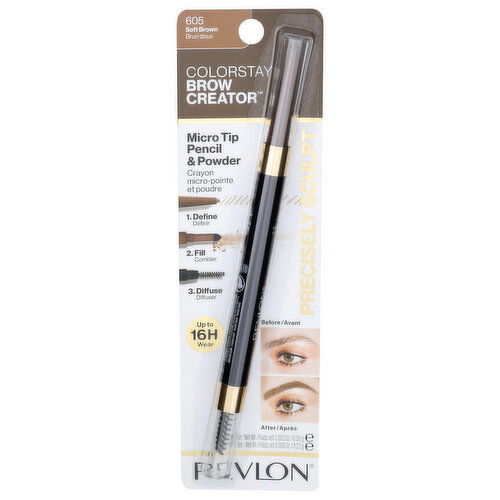 Revlon Brow Creator, Colorstay, Soft Brown 605 - 1 Each