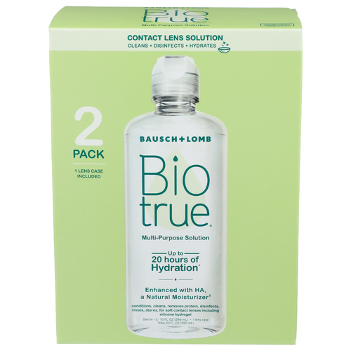 Bausch + Lomb Bio True Multi-Purpose Solution - 10 Fluid Ounce - 2 Count