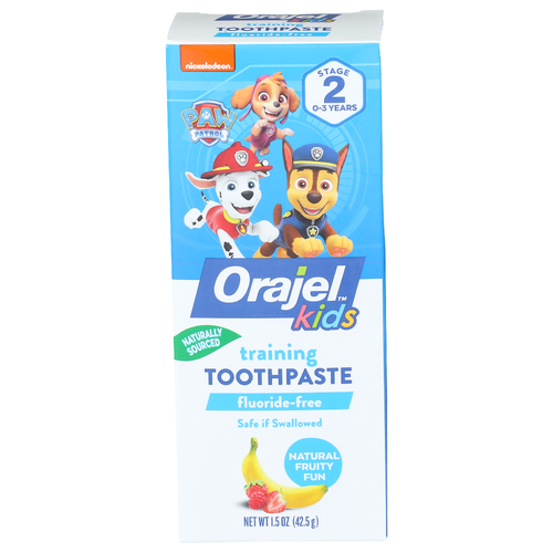 Orajel Kids Natural Fruity Fun Training Toothpaste - 1.5 Ounce