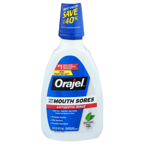 Orajel Antiseptic Rinse - 16 Fluid Ounce