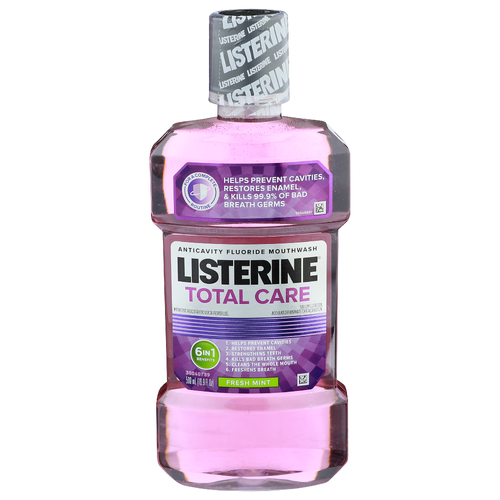Listerine Fresh Mint Total Care Anticavity Fluoride Mouthwash - 500 ml