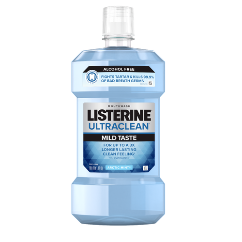 Listerine Ultra Clean Alcohol Free, Artic Mint, 1L - 33.81 Fluid Ounce