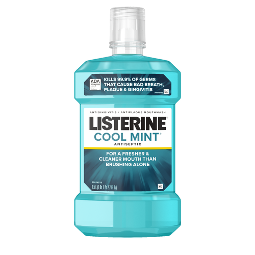 Listerine Cool Mint Antiseptic Mouthwash - 1.5 Liter Image 1 of 2