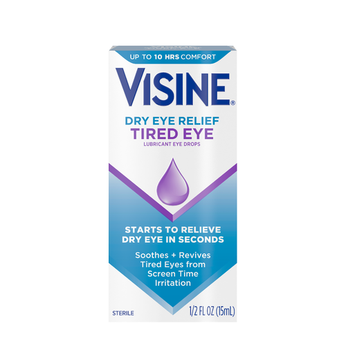 Visine Dry Eye Relief Tired Lubricant Drops - 0.5 Fluid Ounce
