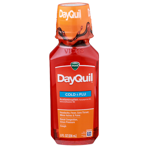 Vicks Dayquil Cold & Flu - 8 Fluid Ounce