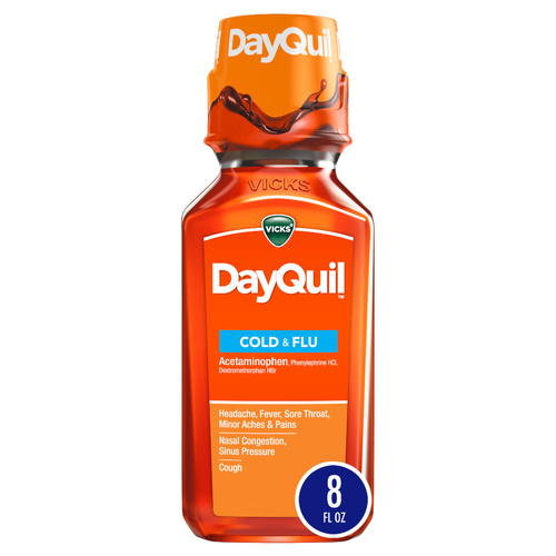 Vicks Dayquil Cold & Flu - 8 Fluid Ounce