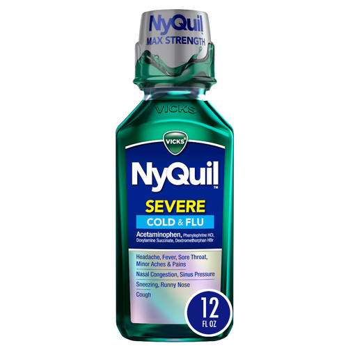 Vicks Nyquil Severe Cold & Flu - 12 Fluid Ounce