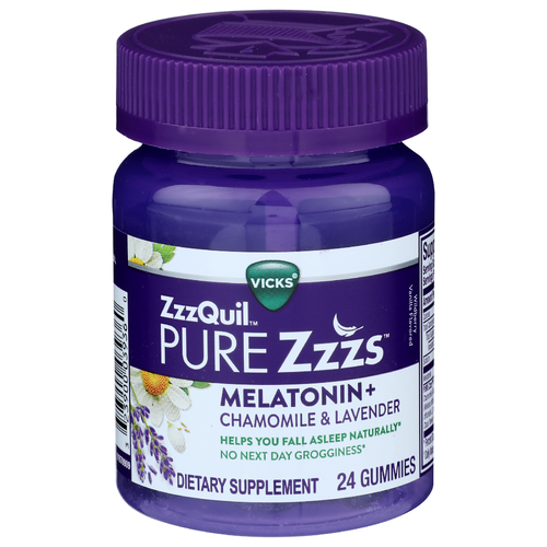 Vicks Zzzquil Wildberry Vanilla Flavored Pure Zzzs - 24 Count