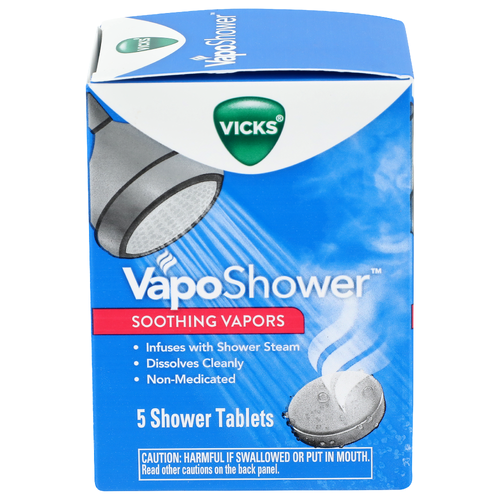 Vicks Soothing Vapors Vaposhower - 5 Count