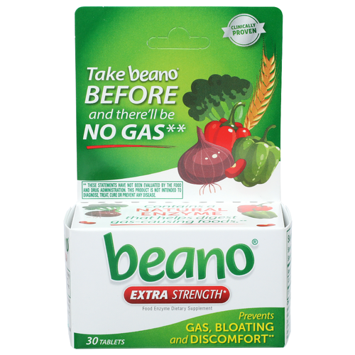 Beano Extra Strength Food Enzyme - 30 Count
