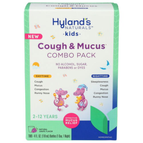 Hyland's Naturals Grape Tablets Kids Cough & Mucus Pack - 4 Fluid Ounce - 2 Count