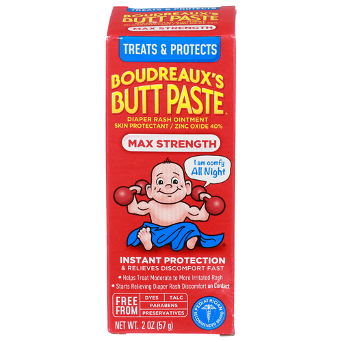 Boudreaux's Butt Paste Treats & Protects Diaper Rash Ointment - 2 Ounce