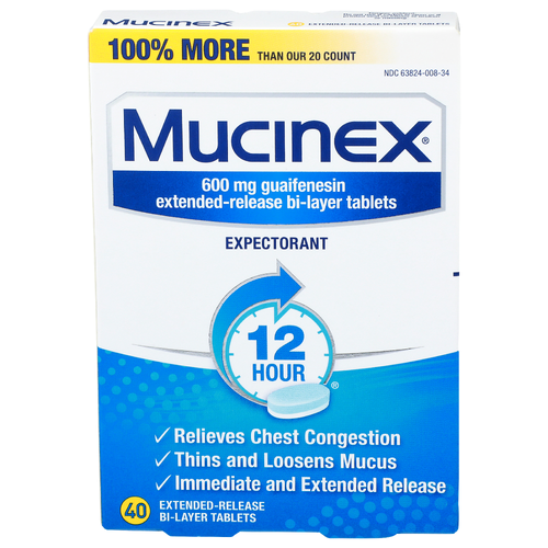 Mucinex Expectorant - 40 Count