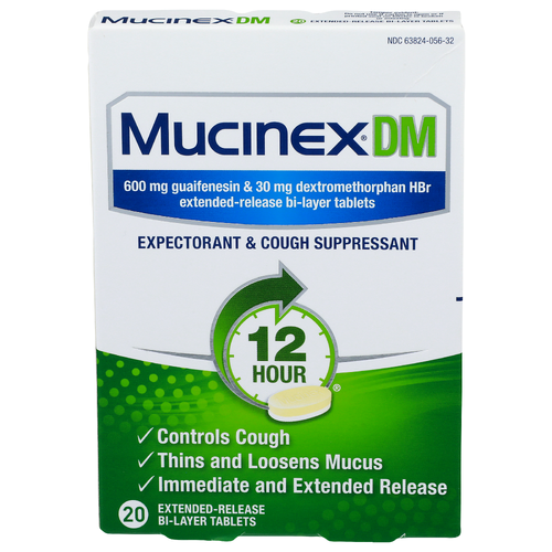 Mucinex Dm Mucinexdm Expectorant & Cough Suppressant - 20 Count