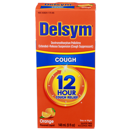 Delsym Orange Cough Suppressant - 148 ml