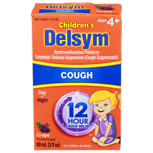 CHILDREN's Delsym Grape Flavored Liquid Cough Relief Suppressant - 89 ml Image 1 of 4