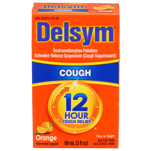 Delsym Orange Flavored Liquid Cough Relief - 89 ml