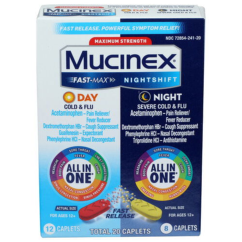 Mucinex Fm Dy Cld Fl Ns Svr Cp - 20 Count