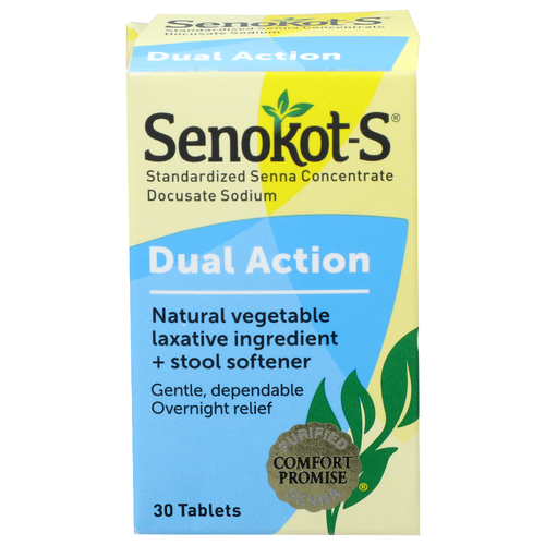 Senokot-S Dual Action - 30 Count