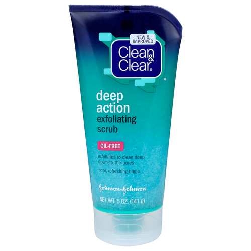 Clean & Clear Oil-Free Deep Action Exfoliating Scrub - 5 Ounce