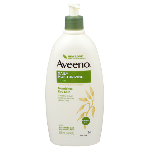 Aveeno With Soothing Oat & Rich Emollients Daily Moisturizing Lotion - 18 Fluid Ounce