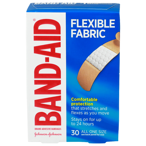 Johnson & Johnson Flexible Fabric Band-Aid - 30 Count