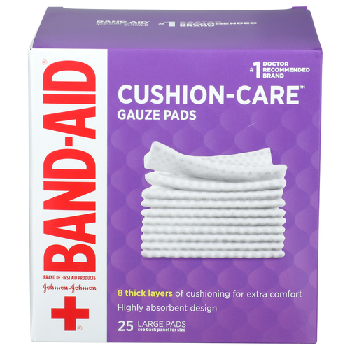 Band-Aid Cushion-Care Gauze Pads - 25 Count