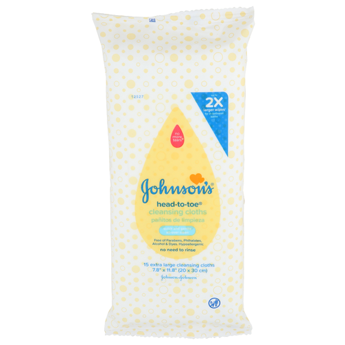 Johnson's Cleansing Cloth - 15 Count