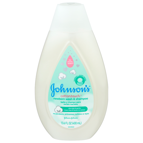 Johnson's Cottontouch Newborn Wash & Shampoo - 13.6 Fluid Ounce