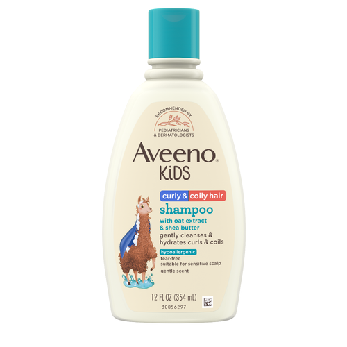 Aveeno Baby Kids Curly & Coily Hair Shampoo - 12 Fluid Ounce