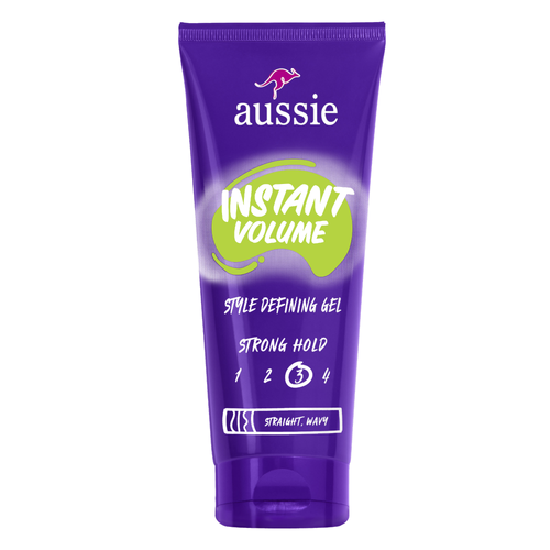 Aussie Instant Volume Style Defining Hair Gel, Styling Gel For Straight And Wavy Hair - 7 Ounce