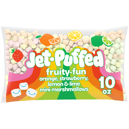 Jet-Puffed Fruity-Fun Orange, Strawberry, Lemon & Lime Mini Marshmallows - 10 Ounce Image 1 of 5
