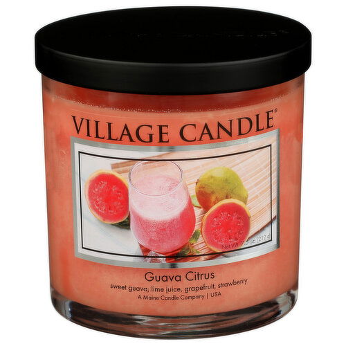 VILLAGE CANDLE Guava Citrus Small Tumbler - 7.5 Ounce