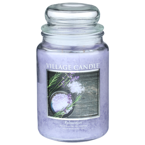Village Candle French Lavender, Iris, Rosemary Relaxation - 21.25 Ounce