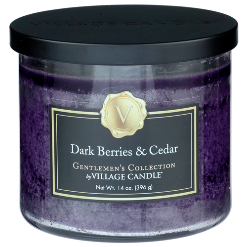 Gentlemen's Collection By Village Candle Dark Berries & Cedar - 14 Ounce